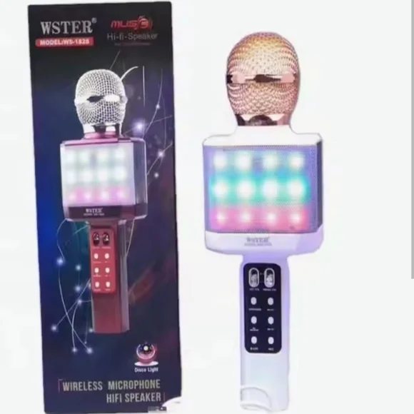 Wireless Karaoke Microphone Bluetooth Brand New in Box White with Rose Hold - Picture 10 of 10